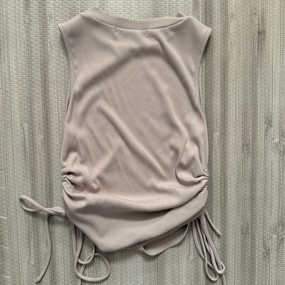 Gypsy Rose Lace Up Side Ties Cut Out Tank Top - Picture 2 of 14